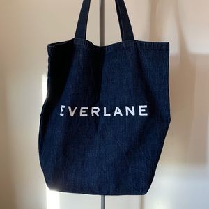 Everlane denim tote bag